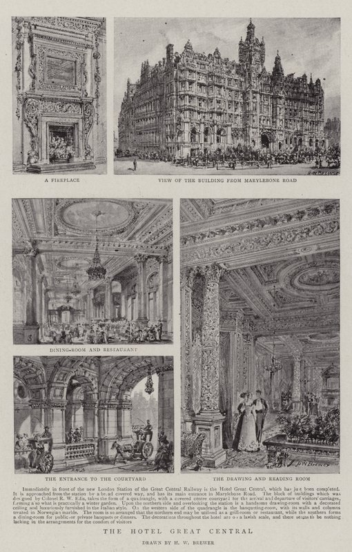 Hotel Wielki Central autorstwa Henry William Brewer
