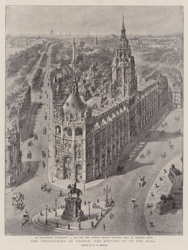 Ulepszenie Londynu, otwarcie centrum handlowego autorstwa Henry William Brewer