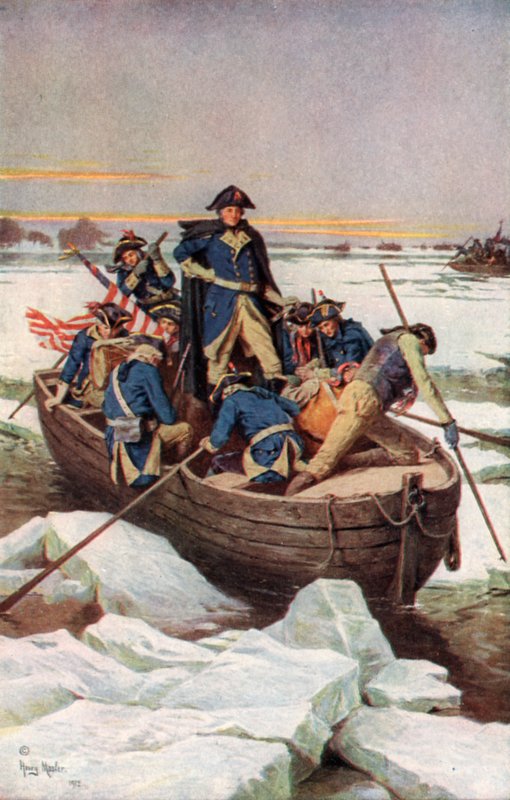 George Washington przekracza Delaware autorstwa Henry after Mosler
