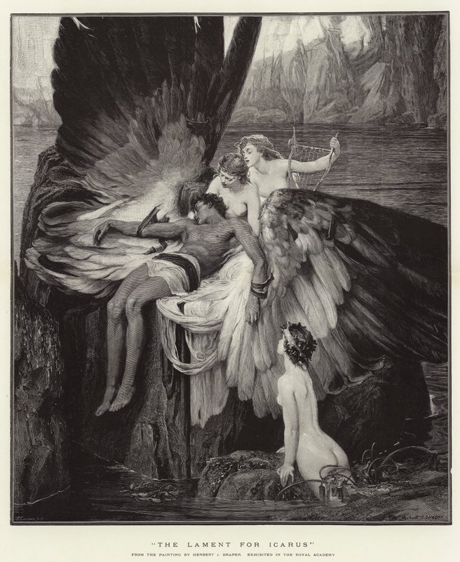 Lament nad Ikarem autorstwa Herbert James Draper
