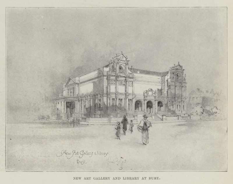 Nowa Galeria Sztuki i Biblioteka w Bury autorstwa Herbert Railton