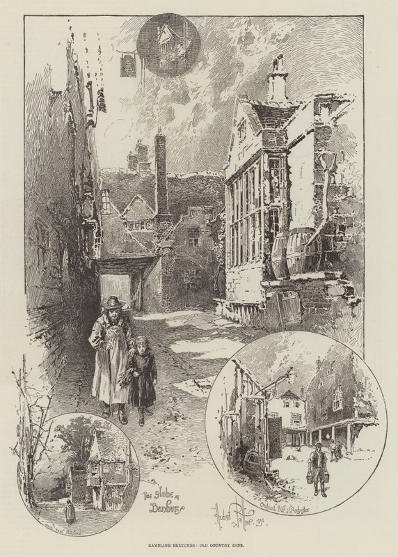 Wędrujące szkice, Old Country Inns autorstwa Herbert Railton