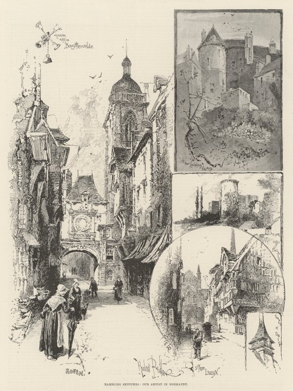 Wędrujące szkice, nasz artysta w Normandii autorstwa Herbert Railton
