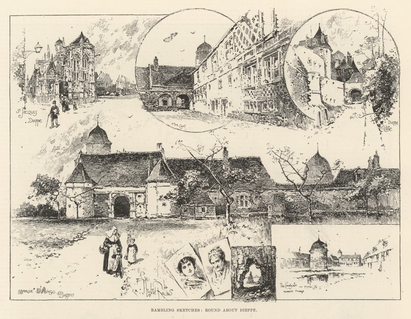 Wędrujące szkice, wokół Dieppe autorstwa Herbert Railton
