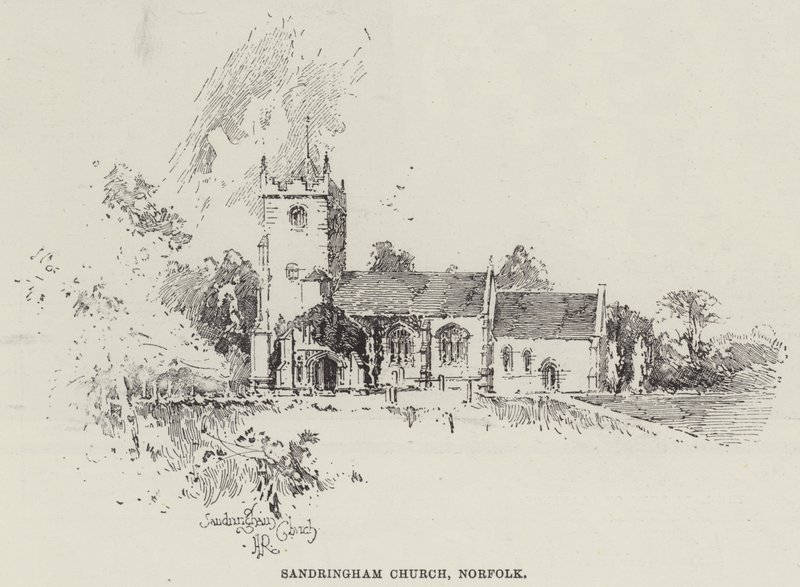 Kościół Sandringham, Norfolk autorstwa Herbert Railton