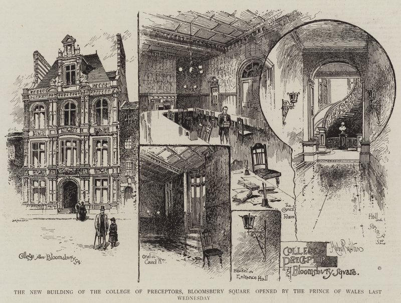 W ubiegłą środę książę Walii otworzył nowy budynek College of Preceptors, Bloomsbury Square autorstwa Herbert Railton