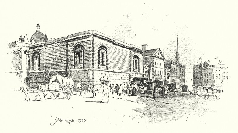 Newgate, Londyn autorstwa Herbert (after) Railton