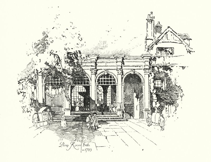 Pijalnia, Łaźnia, 1739 (lito) autorstwa Herbert (after) Railton