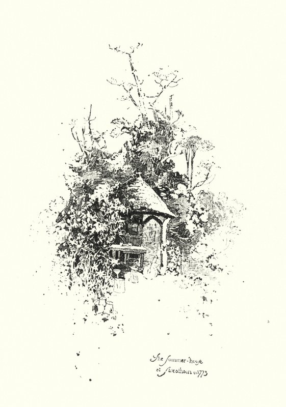Letni dom, w Streatham, w 1773 roku (lito) autorstwa Herbert (after) Railton