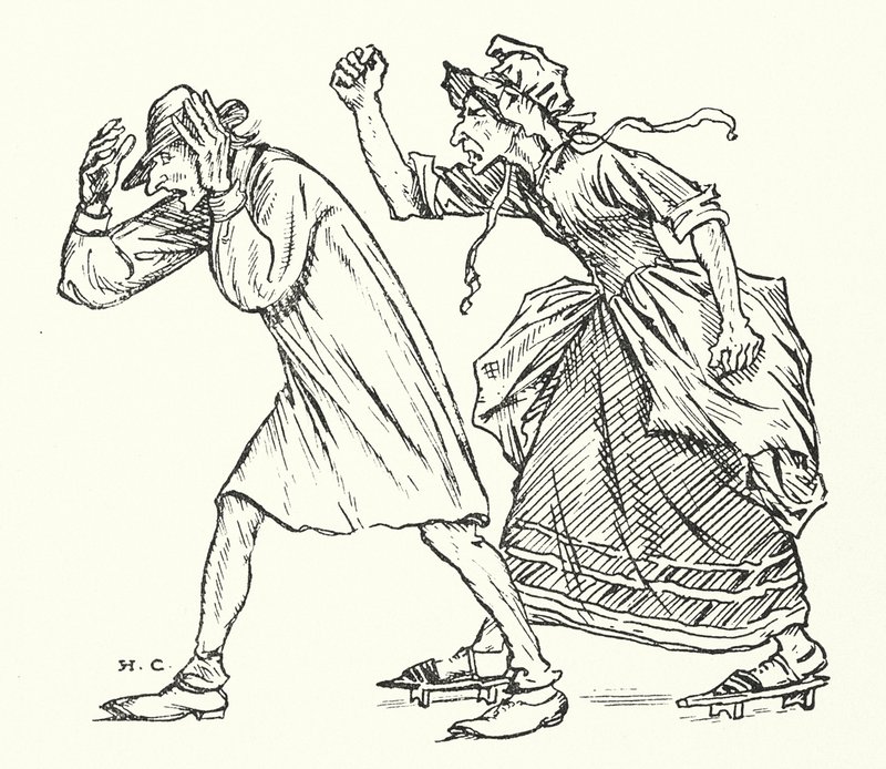 Państwo Vinegar (grawerunek) autorstwa Herbert Cole