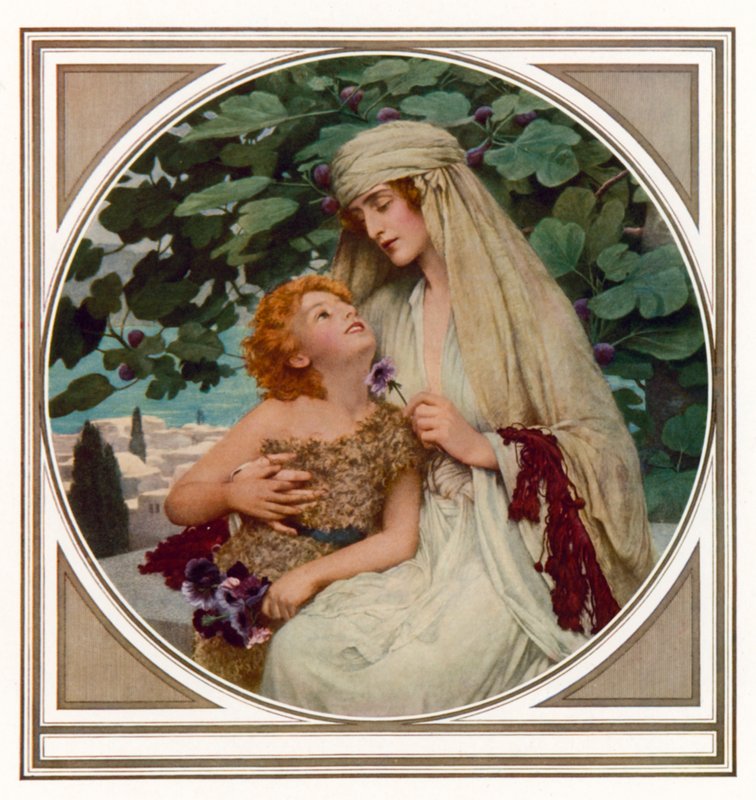 Poranek w Galilei (kolor lito) autorstwa Herbert Gustave (after) Schmalz