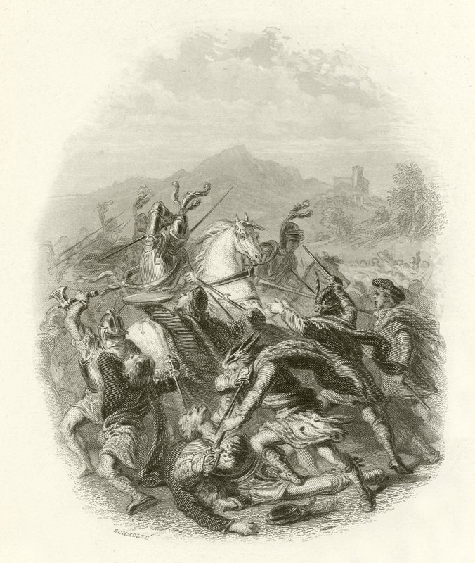 Bitwa pod Flodden autorstwa Herbert Gustave Schmalz