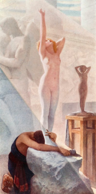 Przebudzenie Galatei autorstwa Herbert Gustave Schmalz
