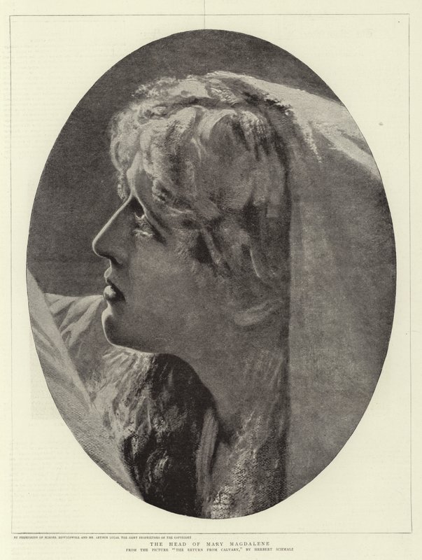Głowa Marii Magdaleny autorstwa Herbert Gustave Schmalz