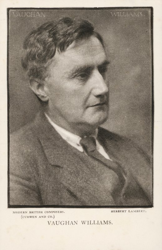 Ralph Vaughan Williams, kompozytor muzyczny (zdjęcie czarno-białe) autorstwa Herbert Lambert