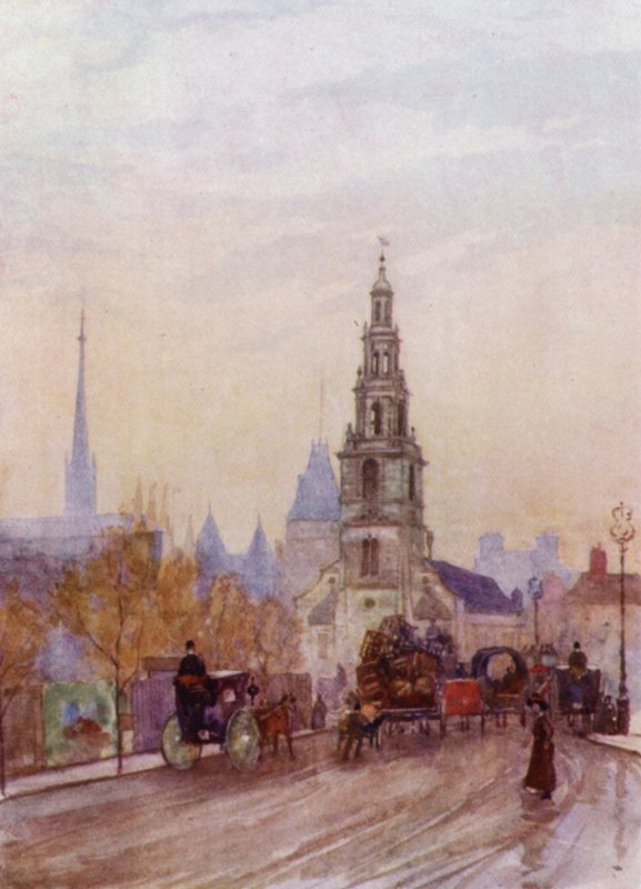 Św. Klemensa i sądy (kolor lito) autorstwa Herbert Menzies (after) Marshall