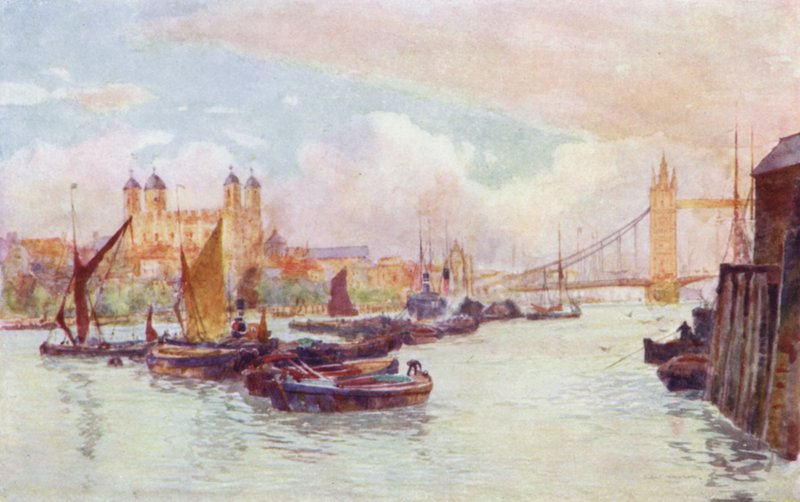Wieża i Górny Basen (kolor lito) autorstwa Herbert Menzies (after) Marshall