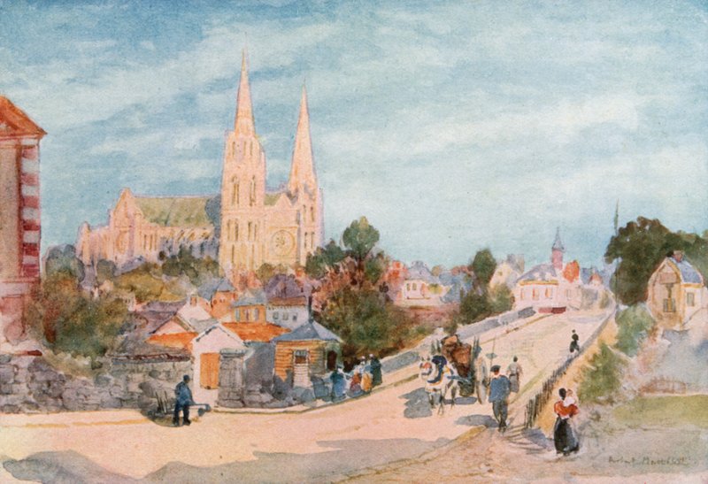 Chartres z północy autorstwa Herbert Menzies Marshall