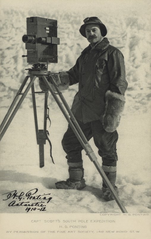 Wyprawa kapitana Scotta na biegun południowy. H G Ponting autorstwa Herbert Ponting