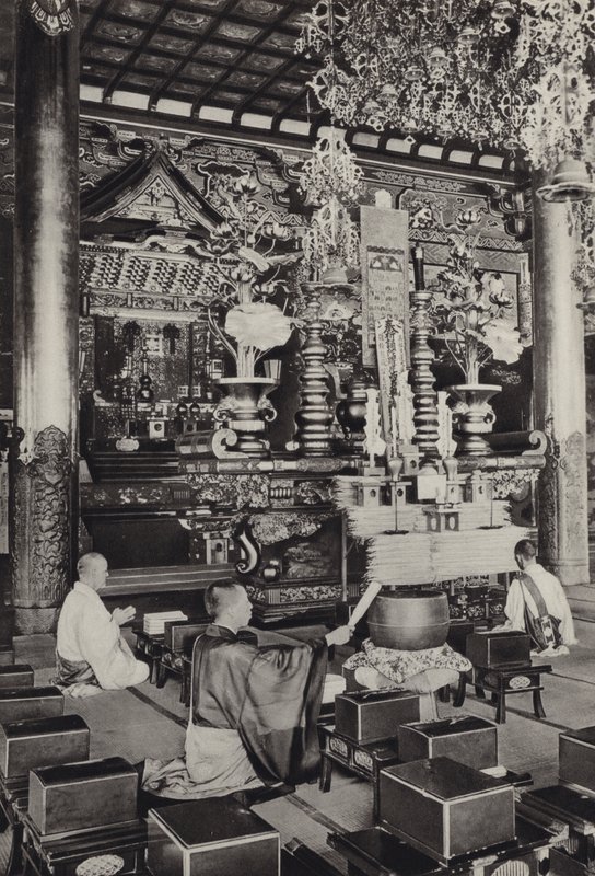 Japonia 1920: Wagi, kałamarnica mpe (Butst) (b / w p hot) autorstwa Herbert Ponting