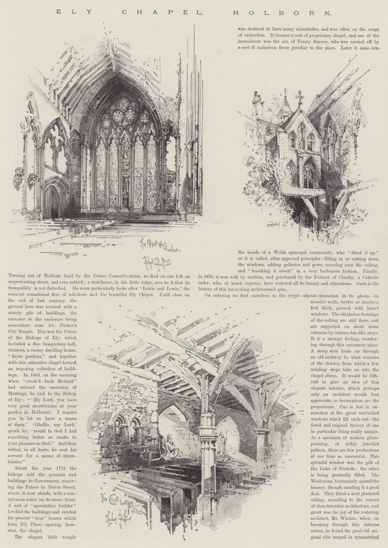 Kaplica Ely, Holborn autorstwa Herbert Railton