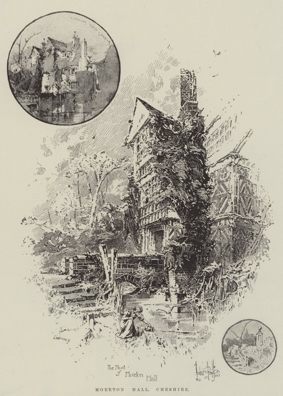 Moreton Hall, Cheshire autorstwa Herbert Railton