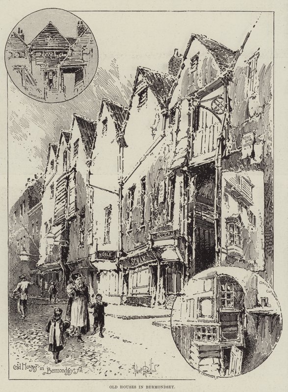 Stare domy w Bermondsey autorstwa Herbert Railton