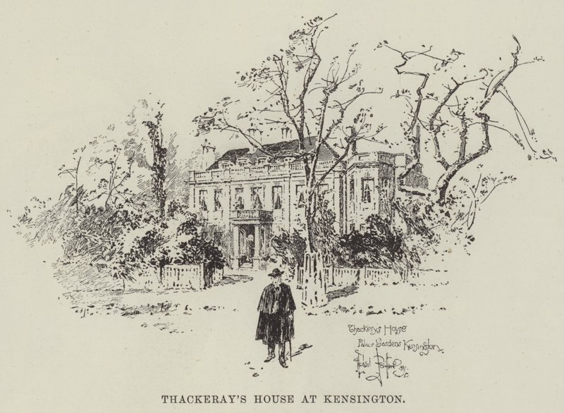 Dom Thackeraya w Kensington autorstwa Herbert Railton