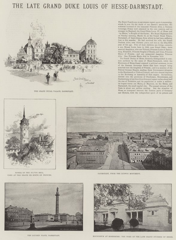 Nieżyjący Wielki Książę Ludwik Hesji-Darmstadt autorstwa Herbert Railton