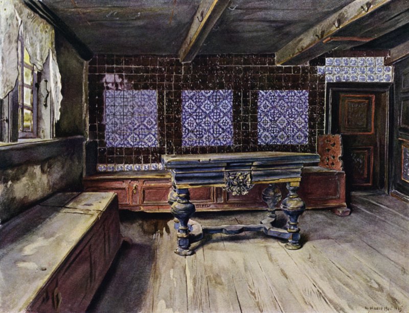 Hala w E Harden House w Neuengamme, niedaleko Hamburga autorstwa Hermann Haase