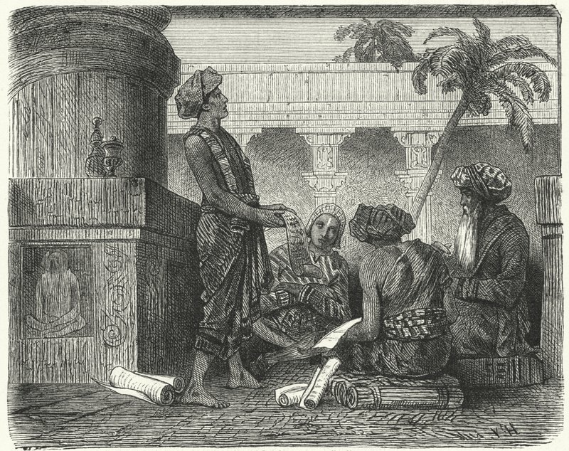 Bramini w starożytnych Indiach autorstwa Hermann Vogel