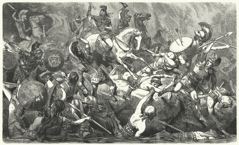 Klęska armii ateńskiej na Sycylii, 413 pne autorstwa Hermann Vogel