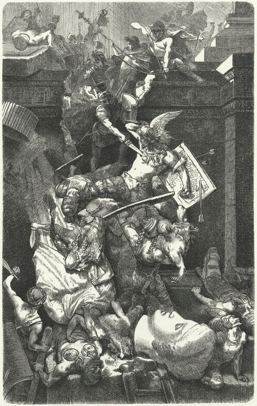 Wandale atakujący Rzym, 455 autorstwa Hermann Vogel