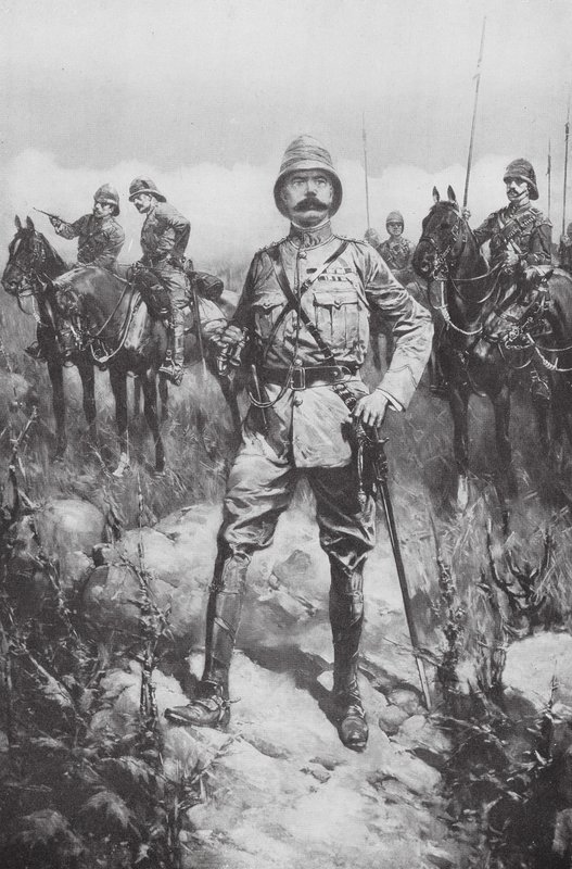 Lord Kitchener na Veldt (litografia) autorstwa Hermanus Willem (after) Koekkoek
