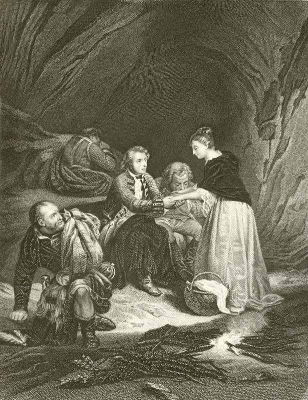 Charles Edward (Pretendent) i Flora Macdonald autorstwa Hippolyte Delaroche