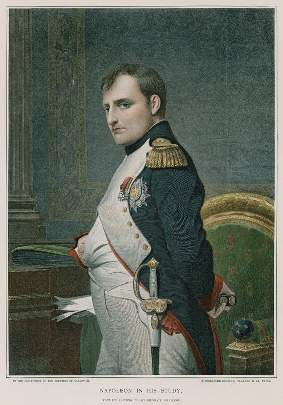 Napoleon w swoim gabinecie autorstwa Hippolyte Delaroche