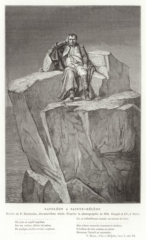 Napoleon na Św. Helenie autorstwa Hippolyte Delaroche