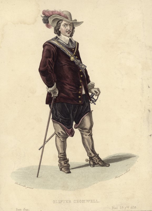 Portret Olivera Cromwella autorstwa Hippolyte Delaroche