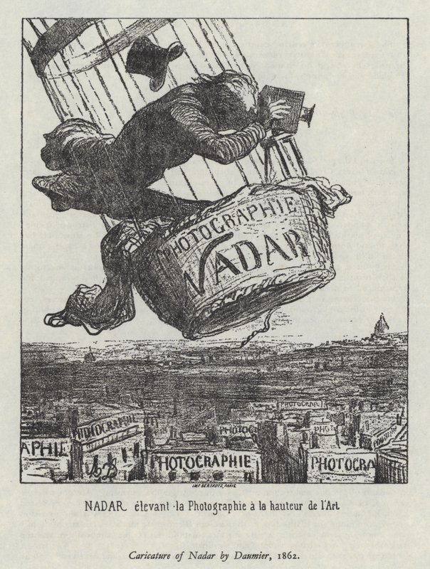 Nadar podnoszący fotografię do rangi sztuki autorstwa Honore (after) Daumier