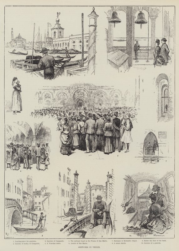 Szkice w Wenecji autorstwa Horace Petherick