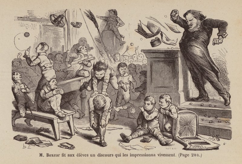 Ilustracja do Un Bon Petit Diable (grawerunek) autorstwa Horace (after) Castelli