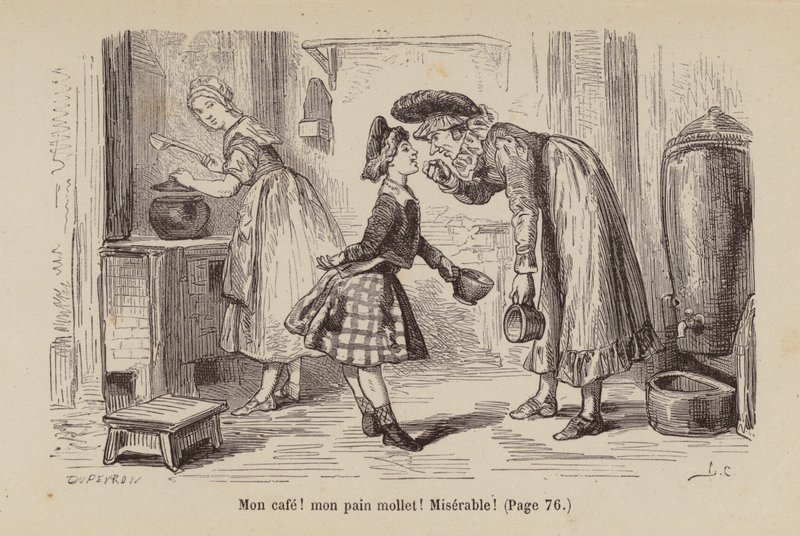 Ilustracja do Un Bon Petit Diable (grawerunek) autorstwa Horace (after) Castelli