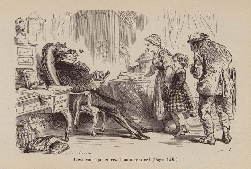 Ilustracja do Un Bon Petit Diable (grawerunek) autorstwa Horace (after) Castelli