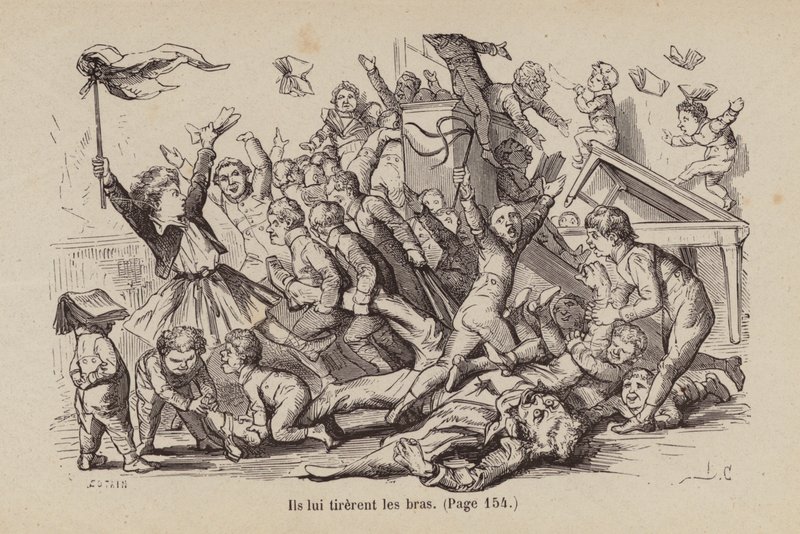 Ilustracja do Un Bon Petit Diable (grawerunek) autorstwa Horace (after) Castelli