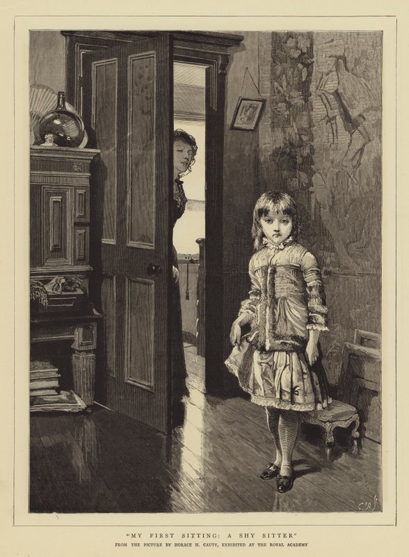 Moje pierwsze siedzenie, nieśmiała opiekunka autorstwa Horace Henry Cauty