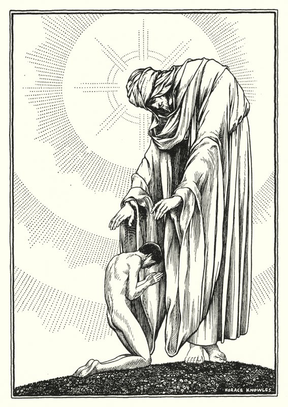 Ilustracja do Kazania na górze (grawerunek) autorstwa Horace J. Knowles