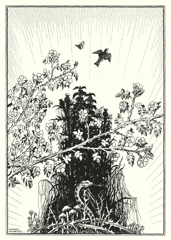 Ilustracja do Kazania na górze (grawerunek) autorstwa Horace J. Knowles