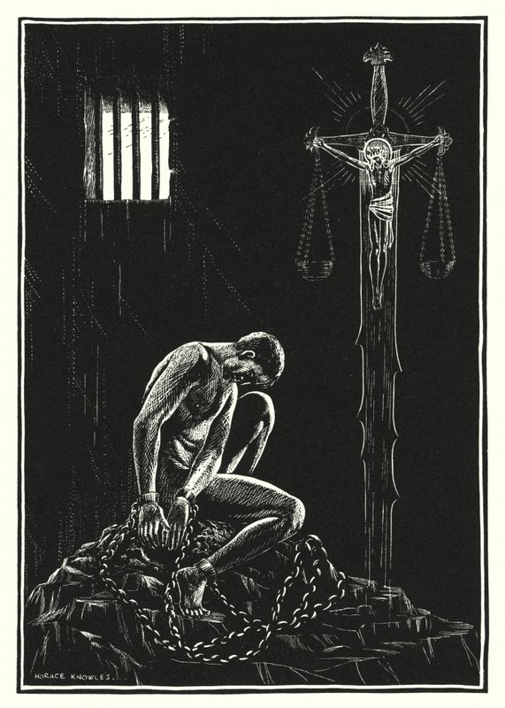 Ilustracja do Kazania na górze (grawerunek) autorstwa Horace J. Knowles