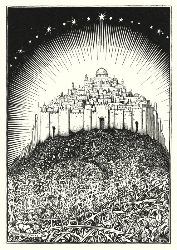 Ilustracja do Kazania na górze (grawerunek) autorstwa Horace J. Knowles