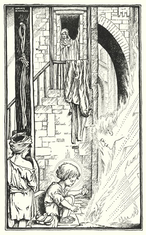 W Nazarecie (litografia) autorstwa Horace J. Knowles